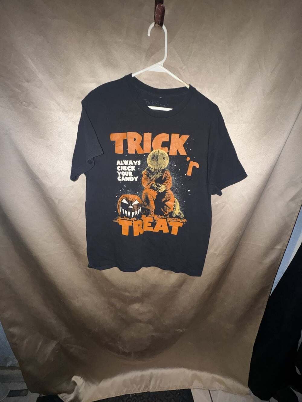 Trick 'r Treat Sam "Always Check Your Candy" Black T-Shirt by Ripple Junction